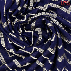 Midnight Blue Georgette Saree