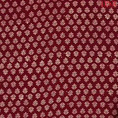 Wine Purple Cotton Print Running Material