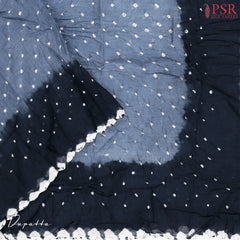 Midnight Blue Bandhini Dress Material