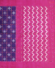 Violet Pochampally Silk Saree