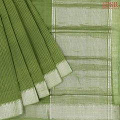 Asparagus Green Mangalagiri Cotton Saree