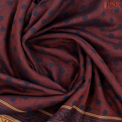 Maroon Silk Cotton Saree
