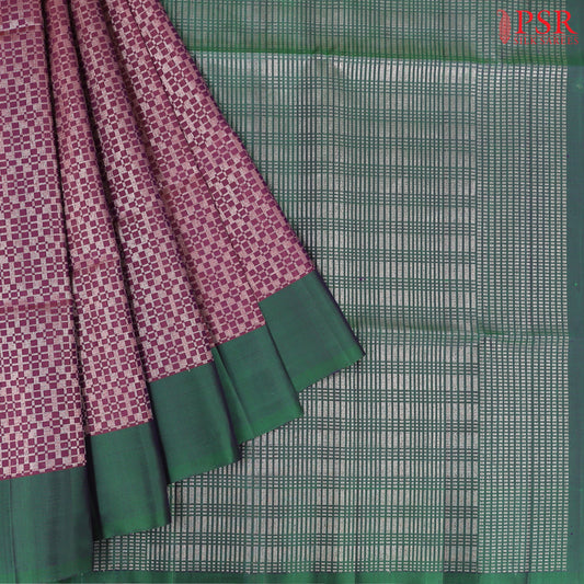 Tyrian Purple Soft Silk Saree