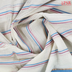 Daisy White Mangalagiri Cotton Saree