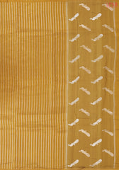 Dark Mustard Chiniya Silk Saree