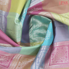 Multicolor Kanchipuram Silk Saree