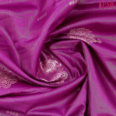 Magenta Purple Tissue Soft Silk Sareee