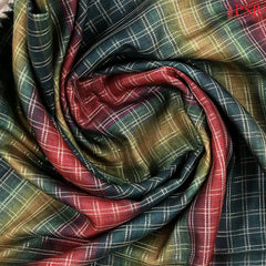 Olives & Maroon Semi Tussar Saree