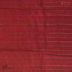 Beige Banaras Jute Silk Saree