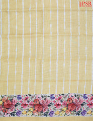 Naples Yellow Linen Dress Material