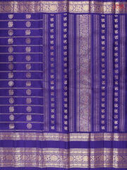 Deep Indigo Kanchipuram Silk Saree