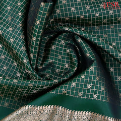 Dark Green Kanchipuram Silk Saree