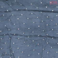 Midnight Blue Bandhini Dress Material