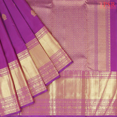 Magenta Purple Kanchipuram Silk Saree