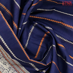 Midnight Blue Kalakshetra Kovai Cotton Saree