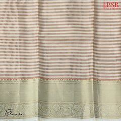 Beige Fancy Kanchipuram Silk Saree