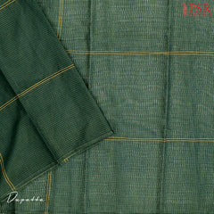 Dark Green Cotton Dress Material