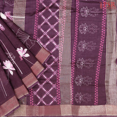 Dark Purple Assam Saree