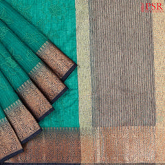 Pine Green Bamboo Silk Sarees