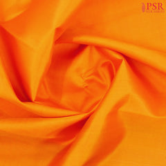 Saffron Kanchipuram Silk Saree