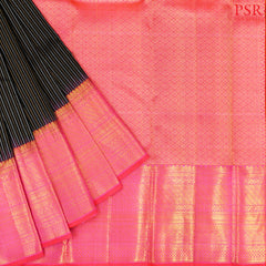 Black Kanchipuram Silk Saree