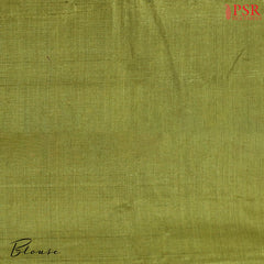 Floral Beige Banaras Tussar Silk Saree