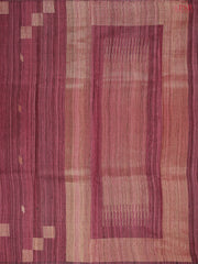 Burgundy Ghicha Kadhi Tussar Silk Saree