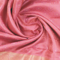 Flamingo Pink Fancy Kanchipuram Silk Saree