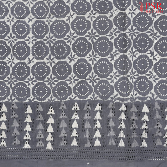Cement Grey Hacoba Embroidery Running Material