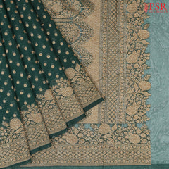 Dark Green Georgette Saree