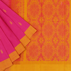 Magenta Pink Kanchi Cotton Saree