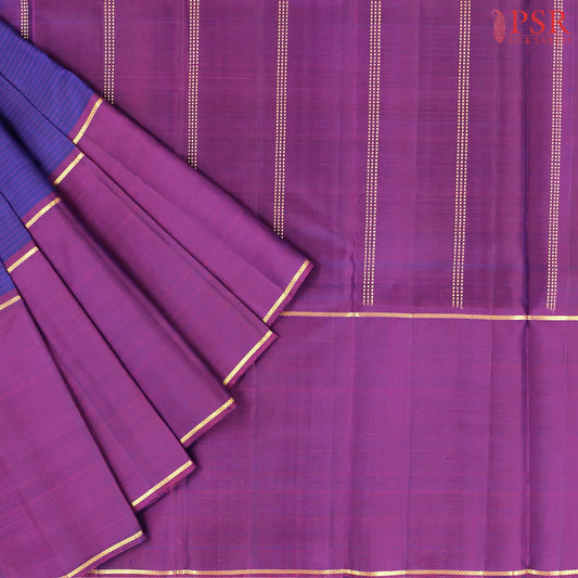 Navy Blue Fancy Kanchipuram Silk Saree