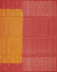 Carrot Orange Soft Silk Mix Saree