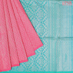 Brink Pink Soft Silk Saree