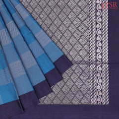 Peacock Blue Soft Art Silk Saree