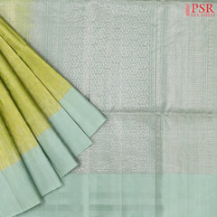 Light Citrus Green Soft Silk Saree