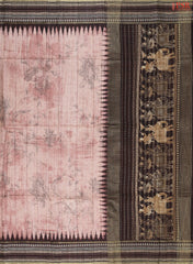 Onion Pink Semi Tussar Saree
