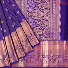 Persian Indigo Kanchipuram Silk Saree