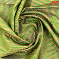 Green & Tan Kanchipuram Jacquard Silk Saree