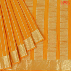 Marigold Semi Binny Silk Saree