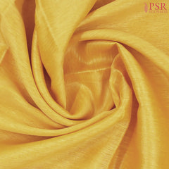 Yellow Semi Tussar Saree