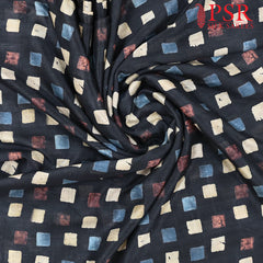 Black Semi Tassar Running Material