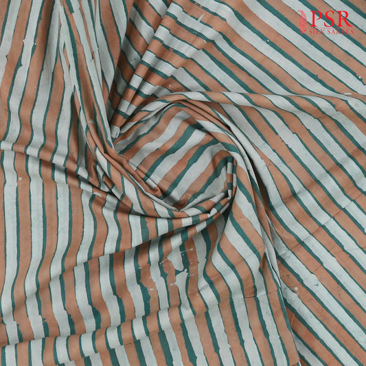 Mint Green Batik Print Running Material