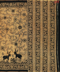 Dijon & Black Silk Cotton Saree
