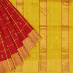 Red Cotton Silk Saree