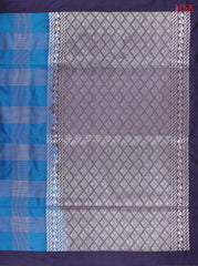 Peacock Blue Soft Art Silk Saree