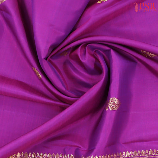 Magenta Purple Kanchipuram Silk Saree