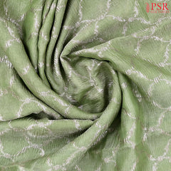 Pistachio Green Banaras Tissue Silk Saree