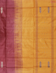 Caribbean Maroon Vazhainaar Silk Saree