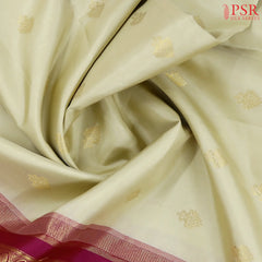 Elaichi Beige Kanchipuram Silk Saree